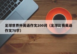 足球世界杯英语作文200词（足球比赛英语作文70字）