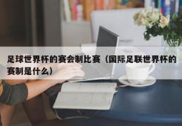 足球世界杯的赛会制比赛（国际足联世界杯的赛制是什么）