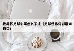 世界杯足球彩票怎么下注（足球世界杯彩票如何买）