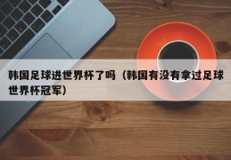 韩国足球进世界杯了吗（韩国有没有拿过足球世界杯冠军）