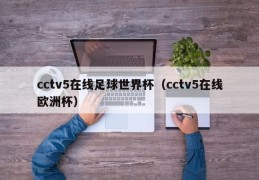 cctv5在线足球世界杯（cctv5在线欧洲杯）