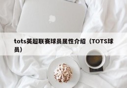 tots英超联赛球员属性介绍（TOTS球员）